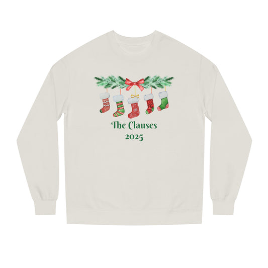 Merry Christmas Stockings Custom Unisex Sweatshirt, Have a Very Merry Christmas! Personalized text is optional.