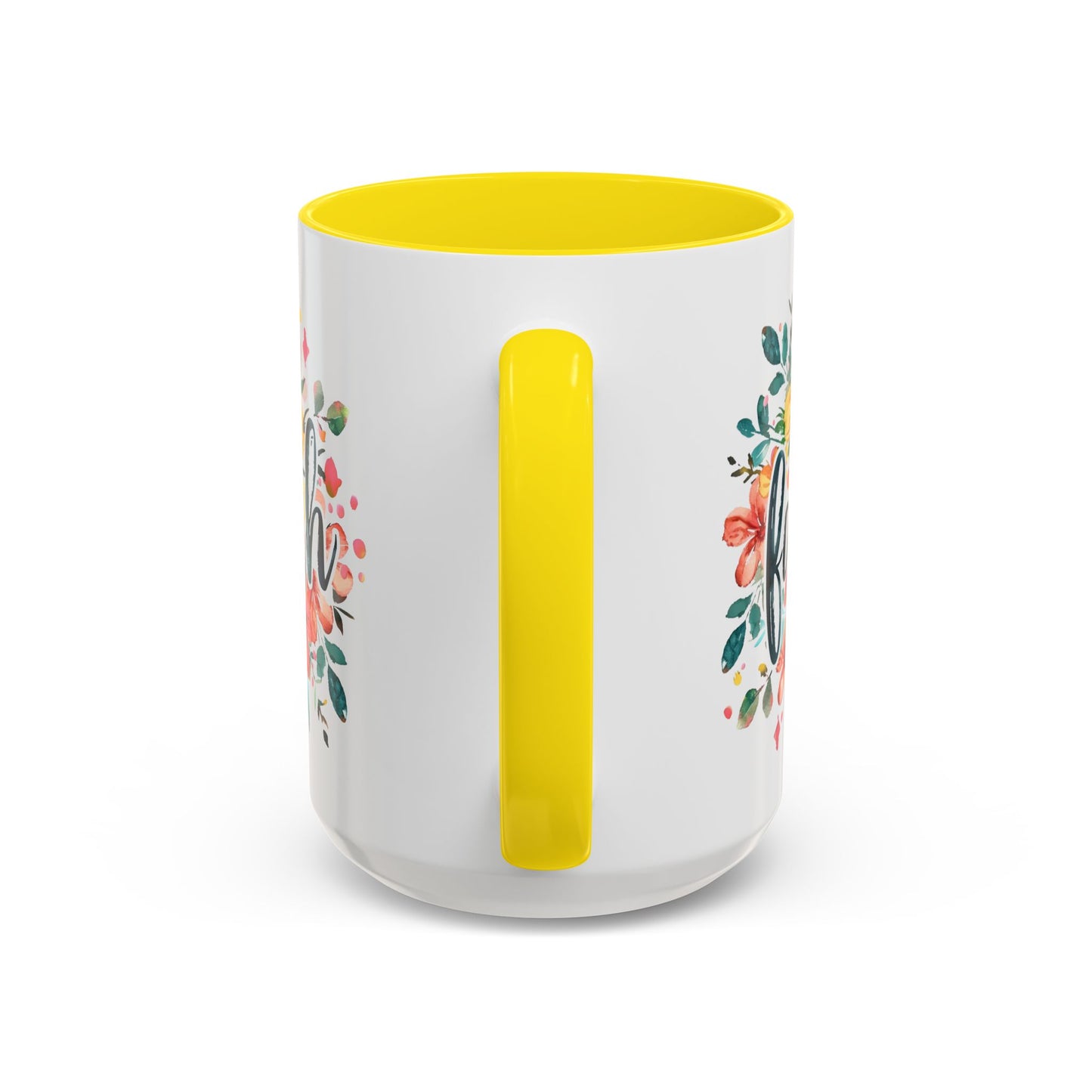 Faith and Flowers Coffee Cup 15 Oz, This is the perfect gift for your Christian friend, Gift for wife, Gift for Mom, daughter or teacher!