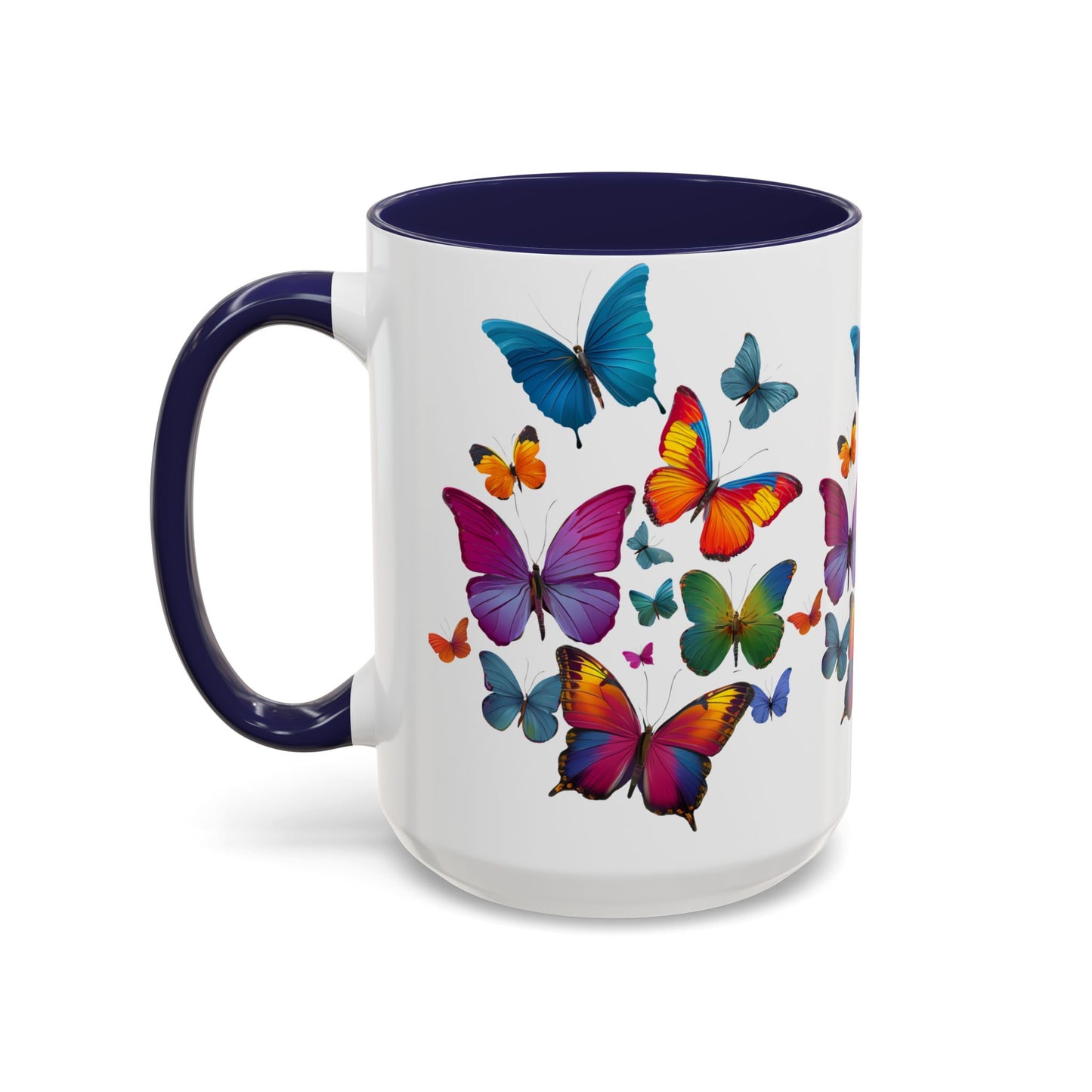 Personalized Butterfly Coffee Cup 15oz. Just add your Custom name to make this a perfect gift! Butterfly cup, Butterflies mug, Grandma Cup