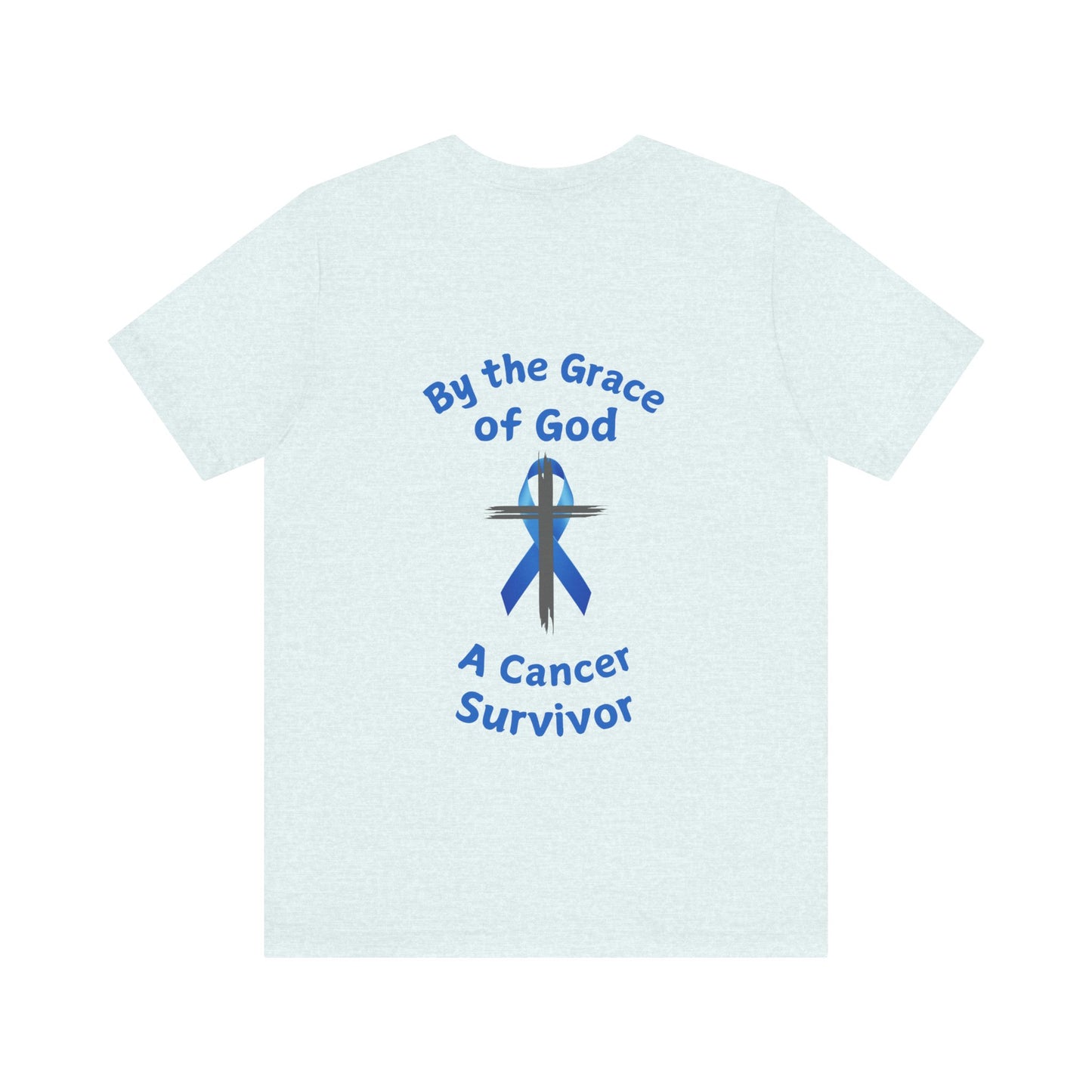 Prostate Cancer Survivor Personalized Shirt By the Grace of God. Custom name is optional. For your Christian Prostate Cancer Survivor!