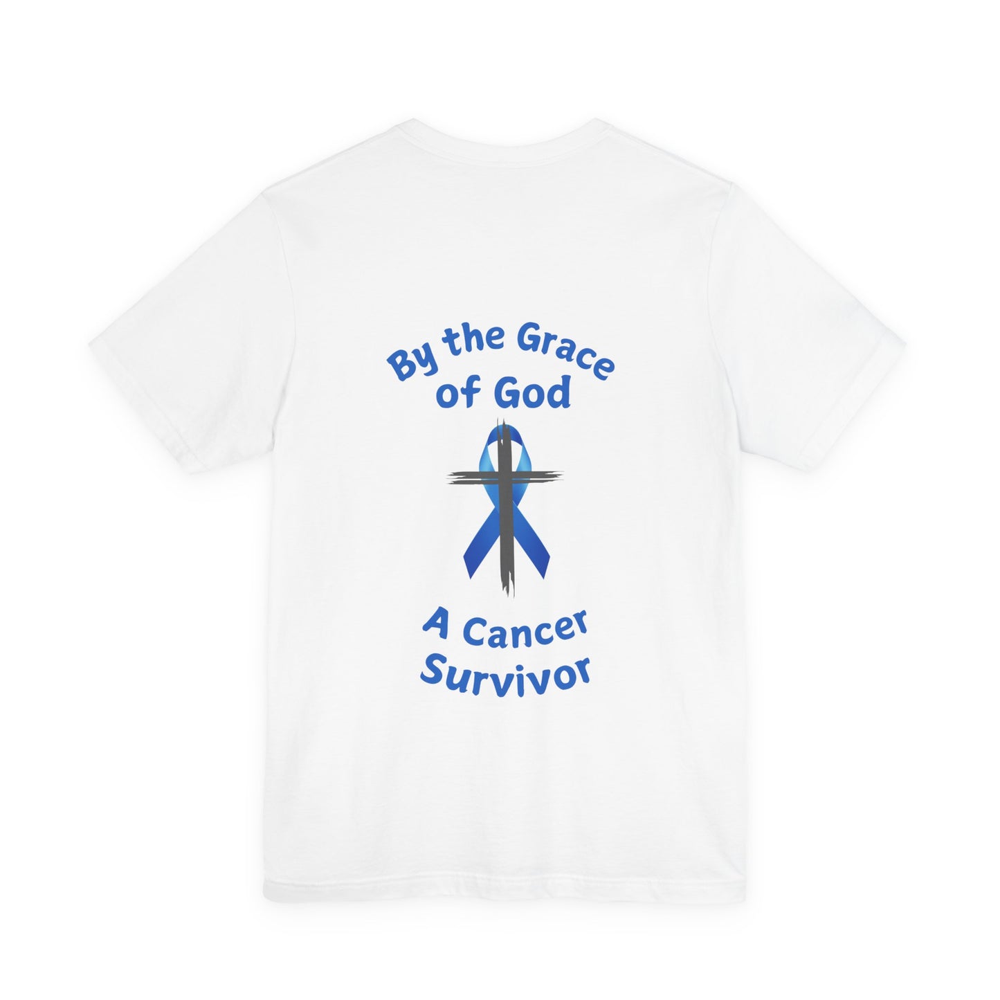 Prostate Cancer Survivor Personalized Shirt By the Grace of God. Custom name is optional. For your Christian Prostate Cancer Survivor!