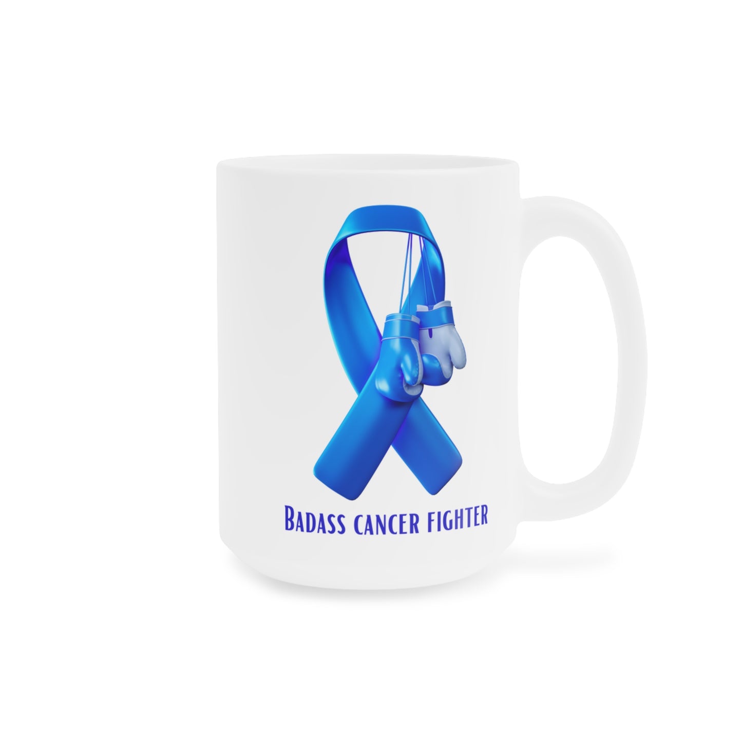 Badass Prostate Cancer Ceramic Mugs 15/20 oz