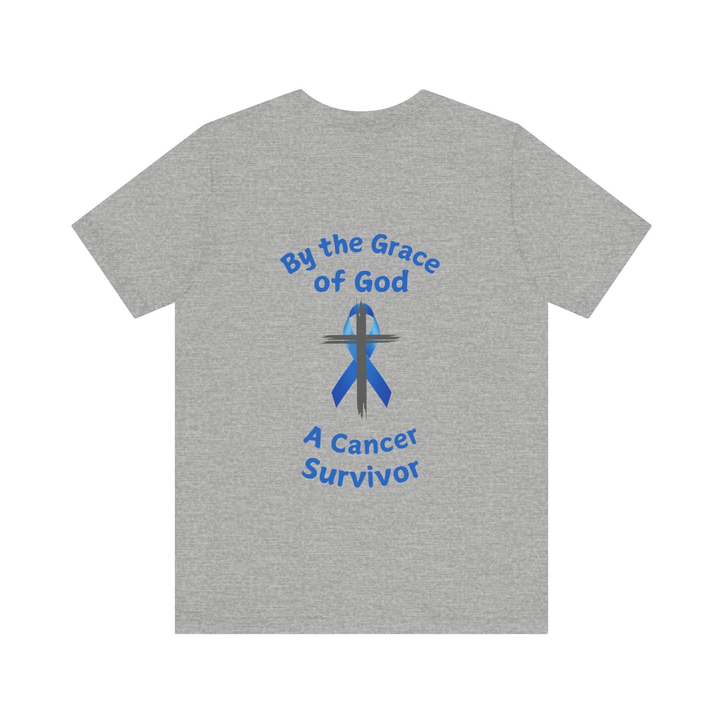 Prostate Cancer Survivor Personalized Shirt By the Grace of God. Custom name is optional. For your Christian Prostate Cancer Survivor!