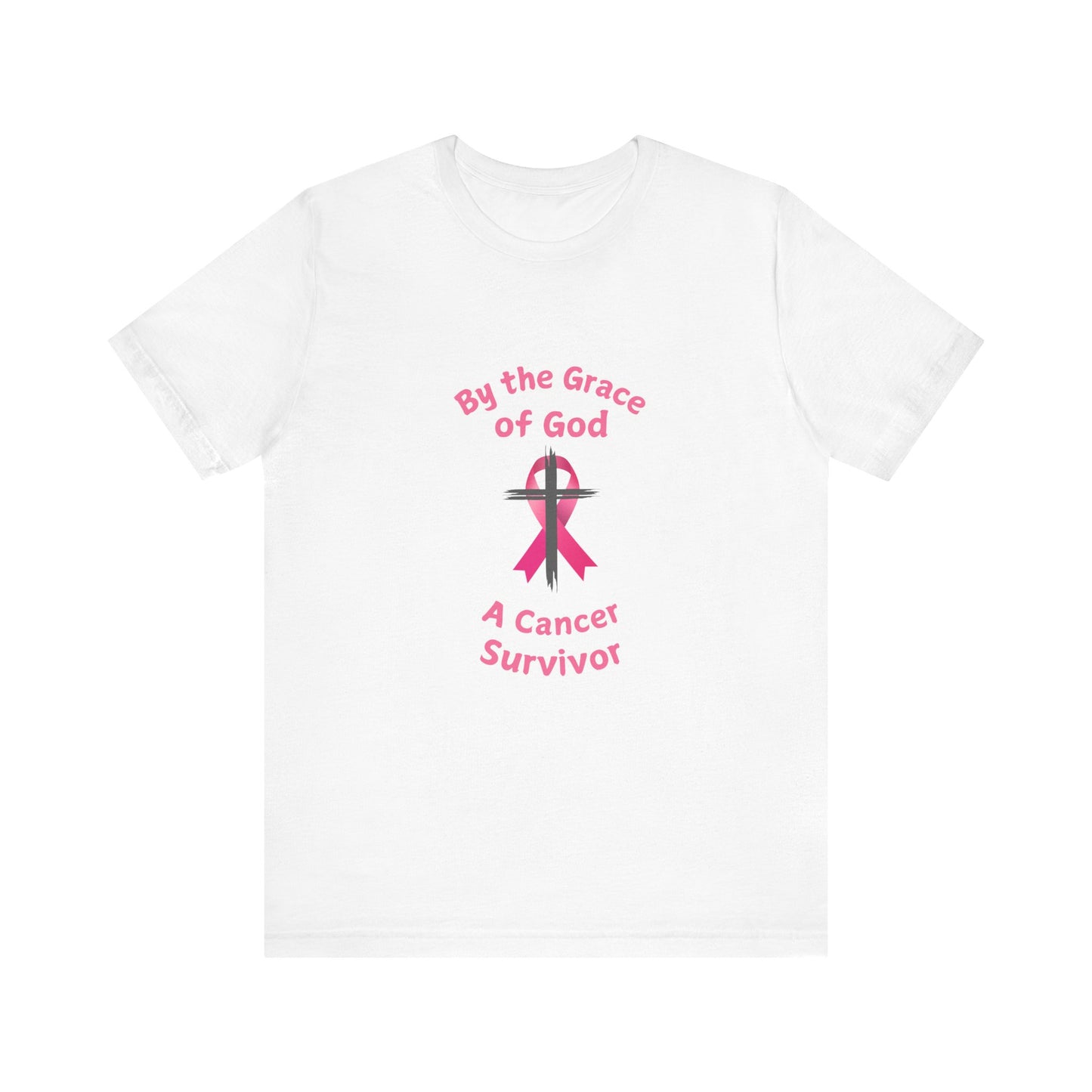 Cancer Survivor Breast Shirt, By the Grace of God. Custom name is Optional. Perfect gift for your Christian Breast Cancer Survivor!
