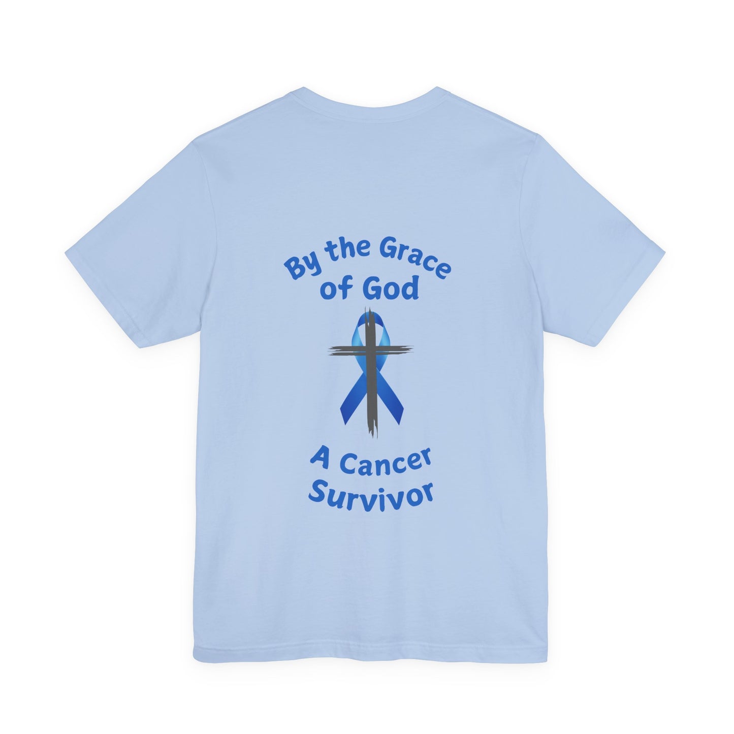 Prostate Cancer Survivor Personalized Shirt By the Grace of God. Custom name is optional. For your Christian Prostate Cancer Survivor!