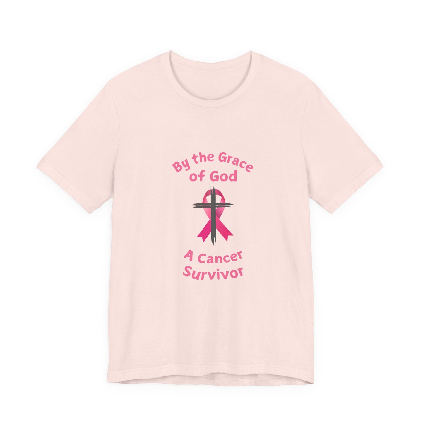 Cancer Survivor Breast Shirt, By the Grace of God. Custom name is Optional. Perfect gift for your Christian Breast Cancer Survivor!