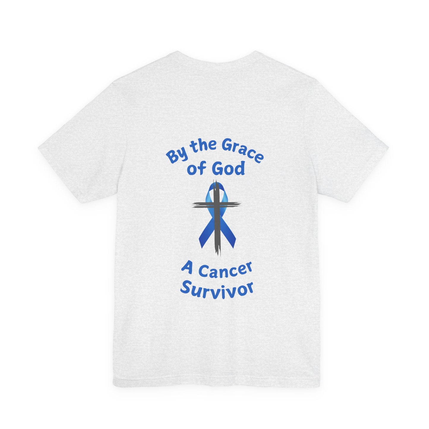 Prostate Cancer Survivor Personalized Shirt By the Grace of God. Custom name is optional. For your Christian Prostate Cancer Survivor!
