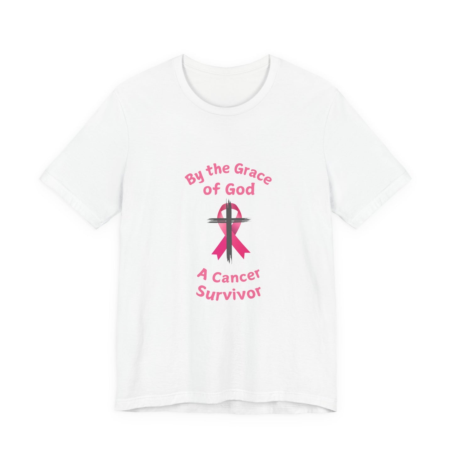 Cancer Survivor Breast Shirt, By the Grace of God. Custom name is Optional. Perfect gift for your Christian Breast Cancer Survivor!