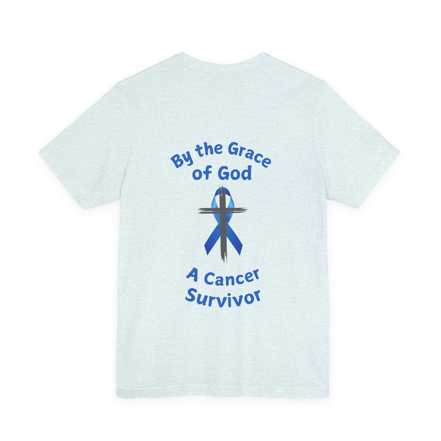 Prostate Cancer Survivor Personalized Shirt By the Grace of God. Custom name is optional. For your Christian Prostate Cancer Survivor!