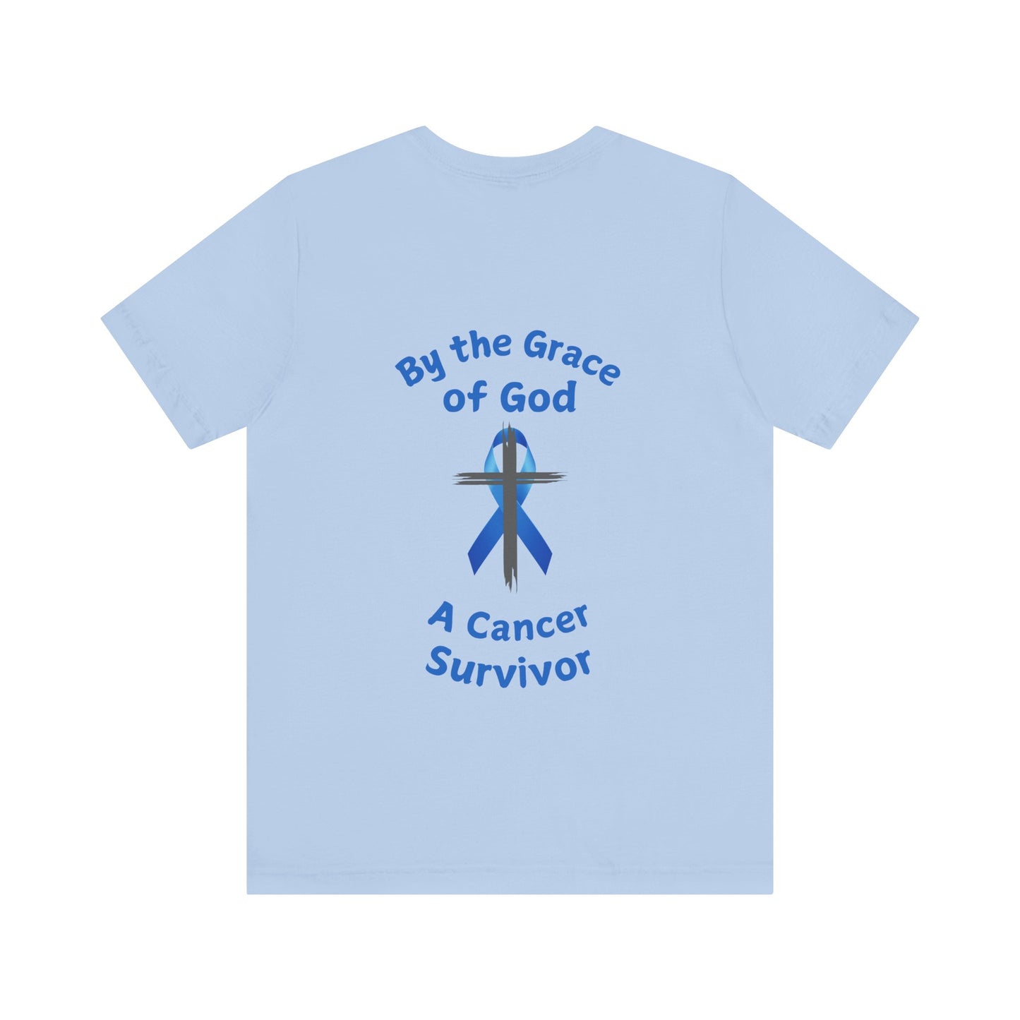Prostate Cancer Survivor Personalized Shirt By the Grace of God. Custom name is optional. For your Christian Prostate Cancer Survivor!