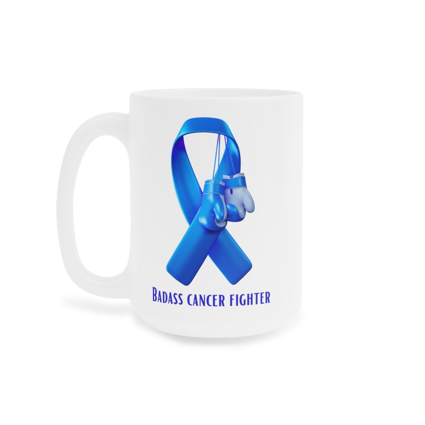 Badass Prostate Cancer Ceramic Mugs 15/20 oz