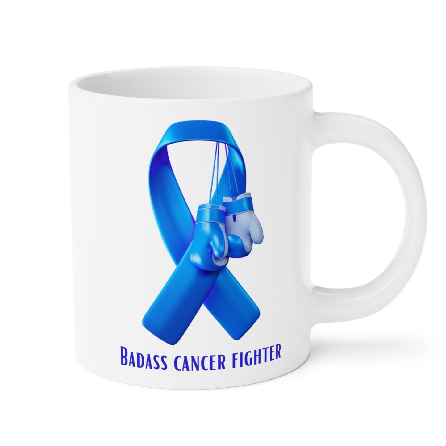 Badass Prostate Cancer Ceramic Mugs 15/20 oz