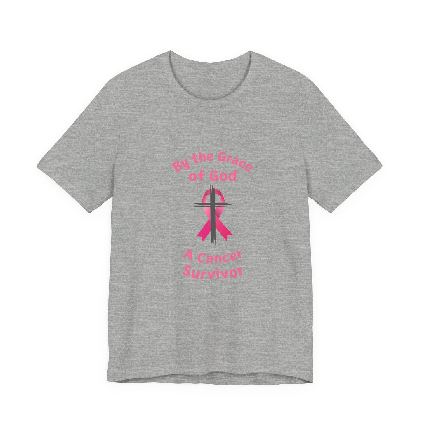 Cancer Survivor Breast Shirt, By the Grace of God. Custom name is Optional. Perfect gift for your Christian Breast Cancer Survivor!