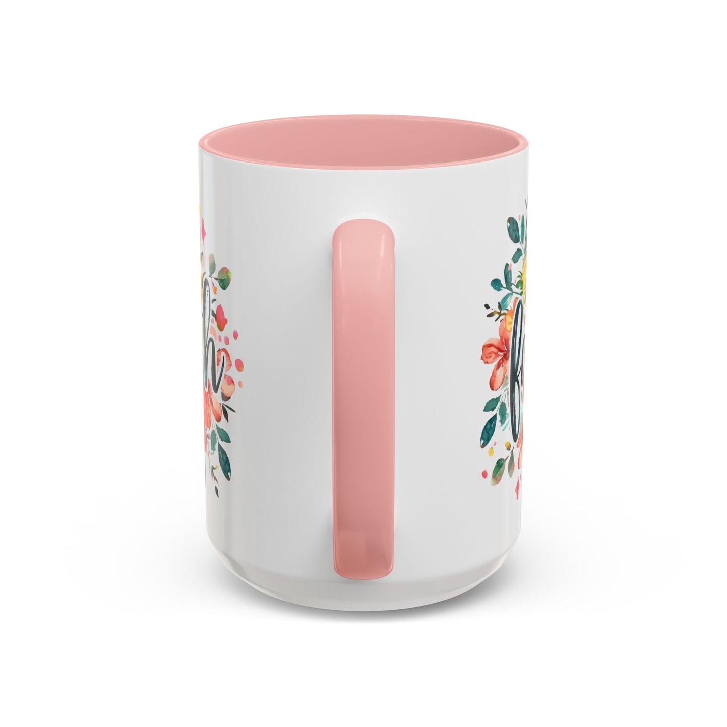 Faith and Flowers Coffee Cup 15 Oz, This is the perfect gift for your Christian friend, Gift for wife, Gift for Mom, daughter or teacher!