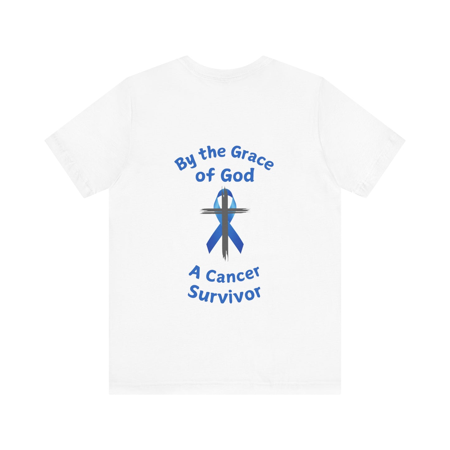 Prostate Cancer Survivor Personalized Shirt By the Grace of God. Custom name is optional. For your Christian Prostate Cancer Survivor!
