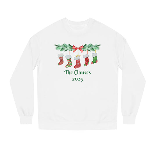 Merry Christmas Stockings Custom Unisex Sweatshirt, Have a Very Merry Christmas! Personalized text is optional.