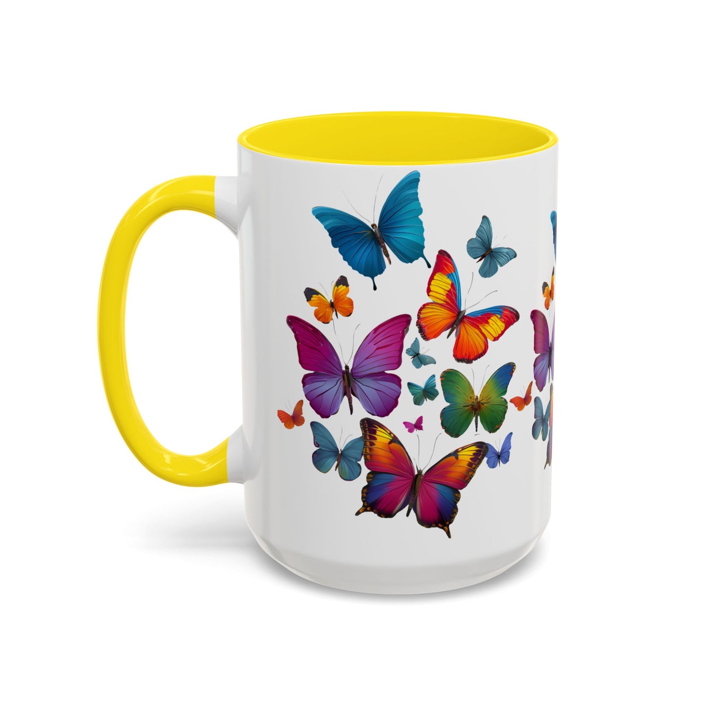 Personalized Butterfly Coffee Cup 15oz. Just add your Custom name to make this a perfect gift! Butterfly cup, Butterflies mug, Grandma Cup