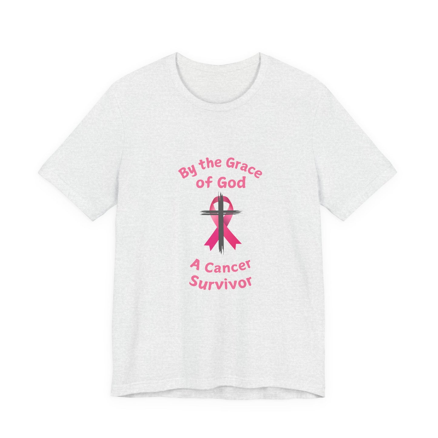 Cancer Survivor Breast Shirt, By the Grace of God. Custom name is Optional. Perfect gift for your Christian Breast Cancer Survivor!