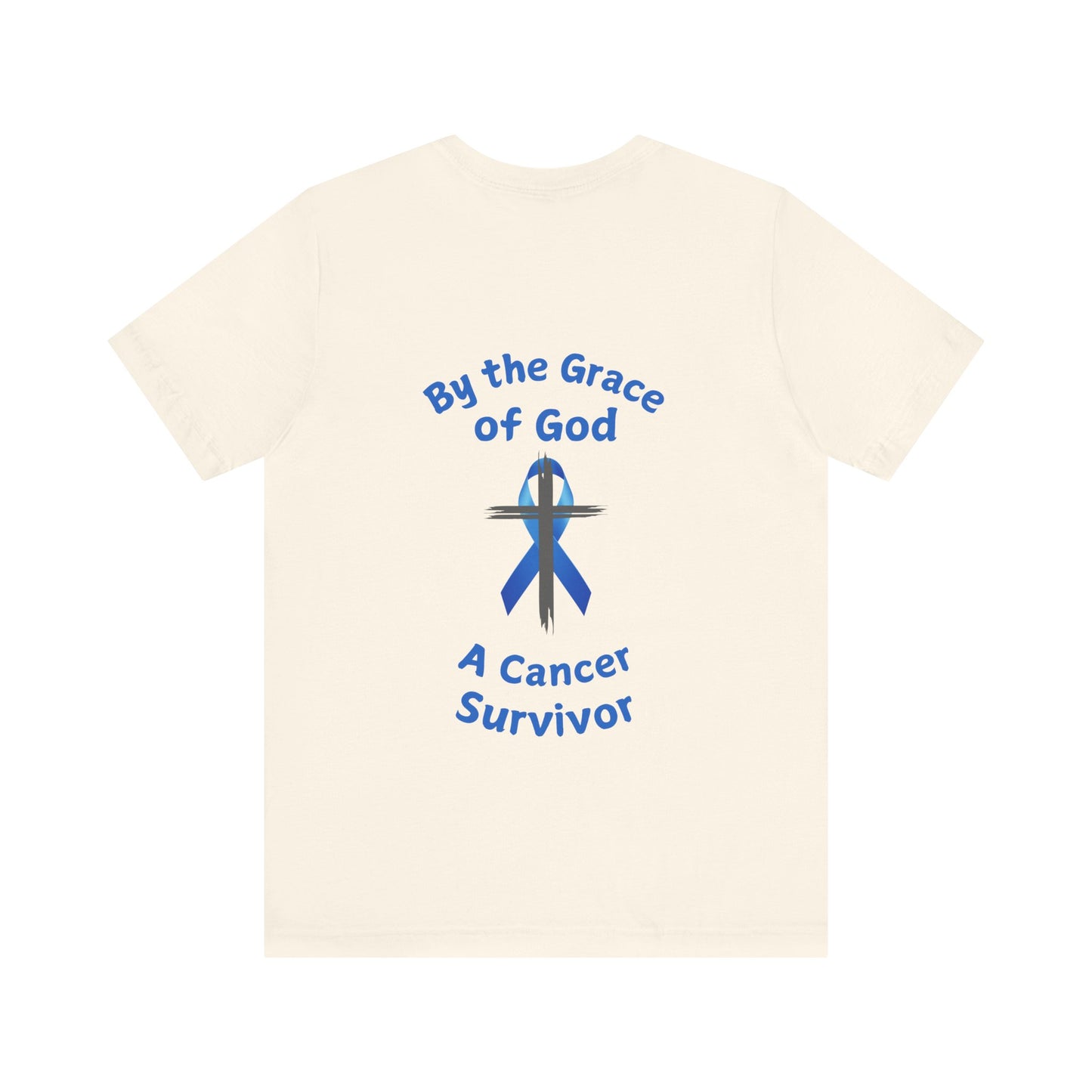 Prostate Cancer Survivor Personalized Shirt By the Grace of God. Custom name is optional. For your Christian Prostate Cancer Survivor!