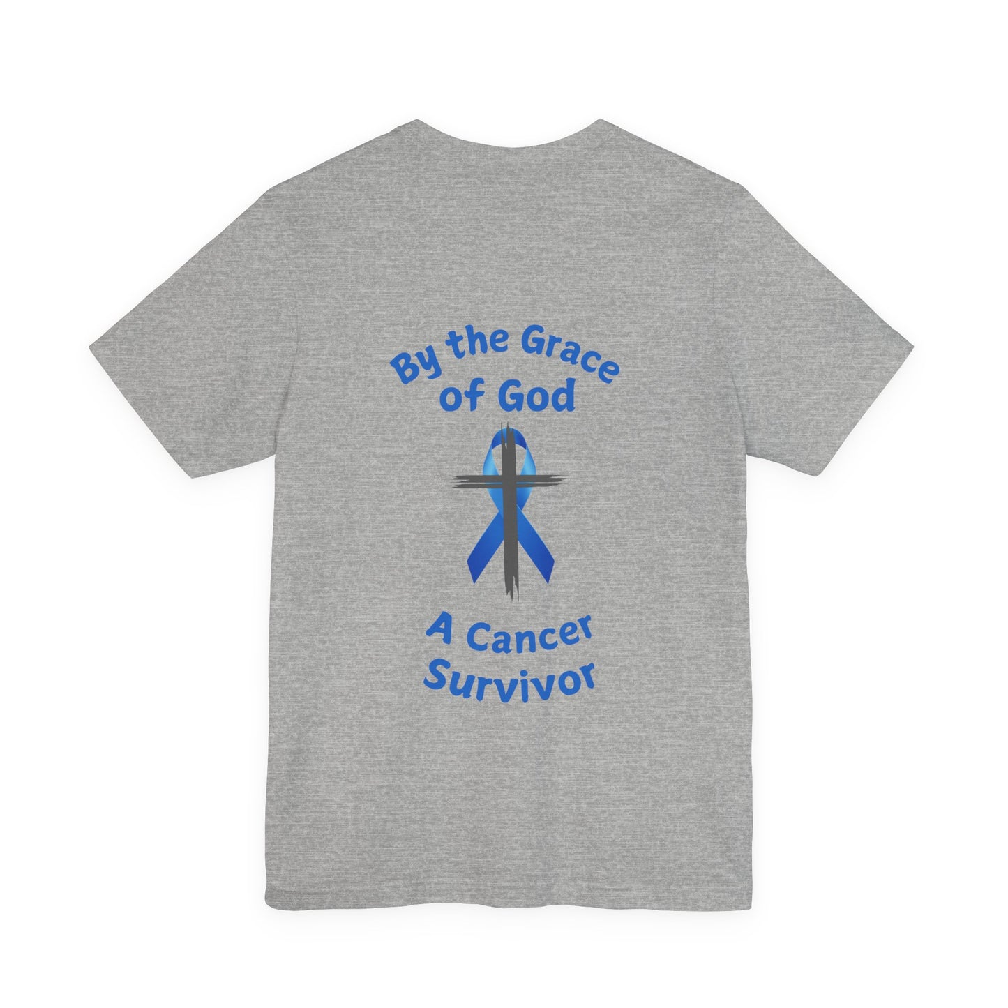 Prostate Cancer Survivor Personalized Shirt By the Grace of God. Custom name is optional. For your Christian Prostate Cancer Survivor!