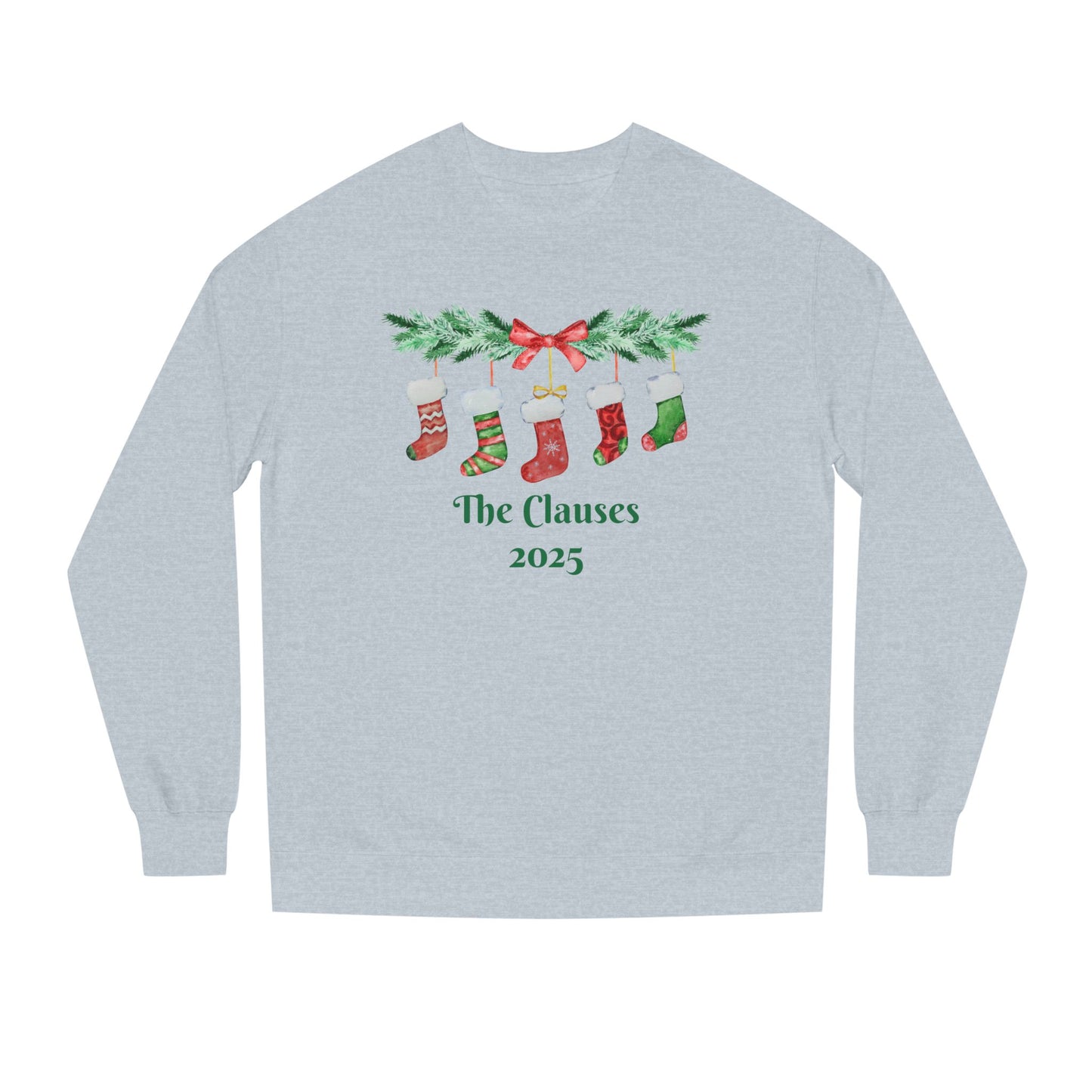 Merry Christmas Stockings Custom Unisex Sweatshirt, Have a Very Merry Christmas! Personalized text is optional.