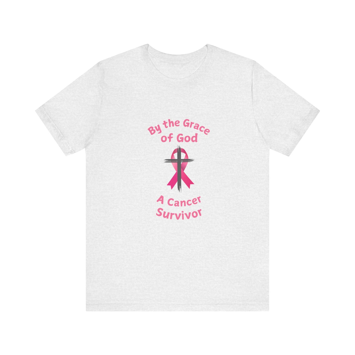 Cancer Survivor Breast Shirt, By the Grace of God. Custom name is Optional. Perfect gift for your Christian Breast Cancer Survivor!
