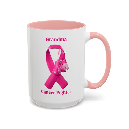 Breast Cancer Fighter Mugs 15oz