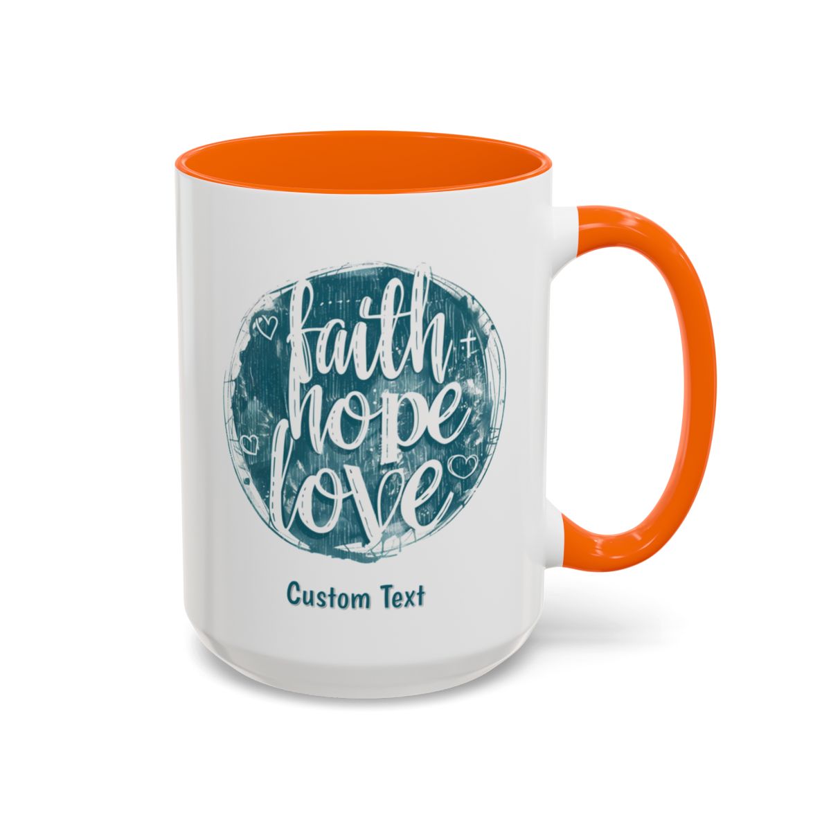 Retro Faith Hope Love Coffee Cup 15 Oz, This is the perfect gift for your Christian friend, wife, daughter or teacher!