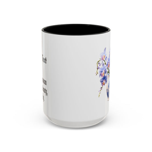 Blue Orchid Vase Coffee Mug 15oz
