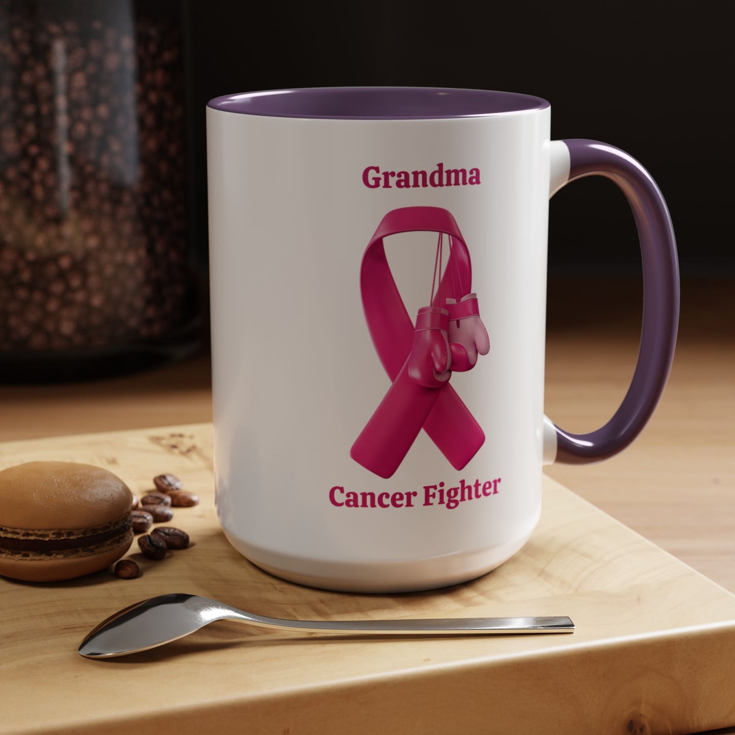 Breast Cancer Fighter Mugs 15oz