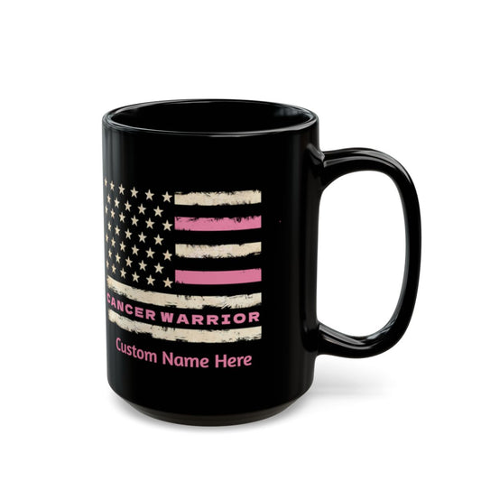 Breast Cancer Warrior Coffee Cup 15 oz. Cancer awareness, cancer fighter, cancer warrior, cancer encouragement, cancer gift
